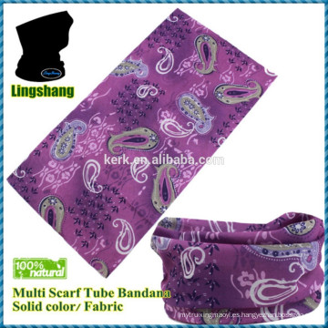 2015 venta al por mayor promocional headwear personalizado multifuncional Tubular Bandana